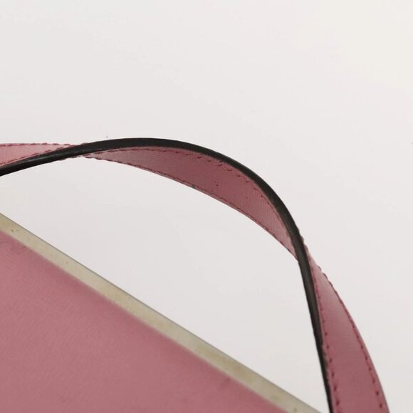 FENDI Hand Bag Leather 2way Gray Silver Auth - Picture 13 of 16